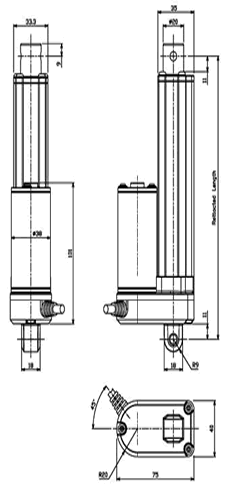 china hman DC24V linear actuator manufacturer