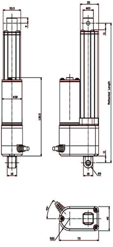 china hman ball screw linear actuator manufacturer